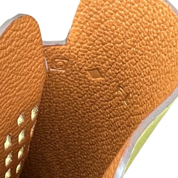 Hermes Swift Chevre Calfskin Lemon Yellow Credit Card Drivers License Wallet - Picture 6 of 7